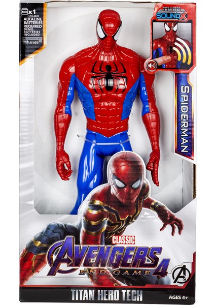 Avengers Figür Oyuncak - Spiderman - Örümcek Adam - Işıklı - Sesli - Oyuncak