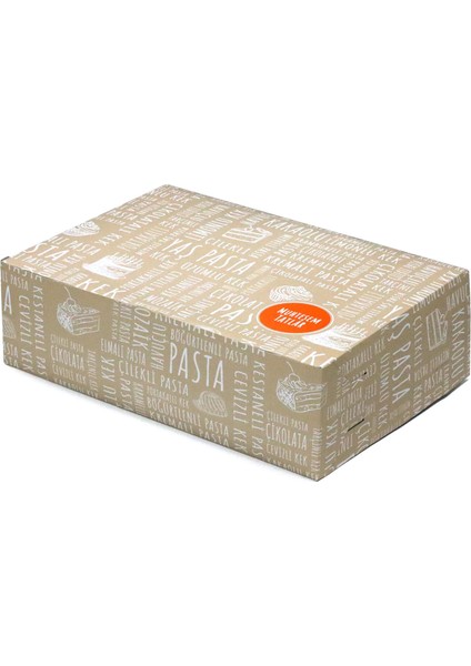 Şekilli Pasta Kutusu 40X55X17 cm 25 Adet