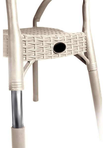 Rattan Masa Takımı 90X150 Camsız Masa Bambu 6 Kişilik Sandalye Seti Bahçe Balkon Masa Takımı Cappuccino indirimleri
