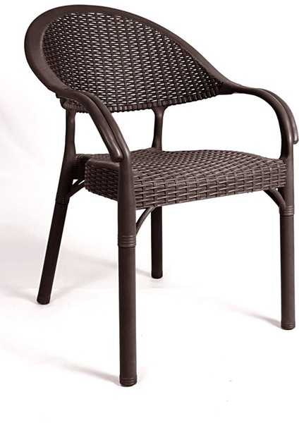 Rattan Masa Takımı 90X150 Camlı Masa 6 Kişilik Sandalye Seti Bahçe Balkon Teras Takımı
