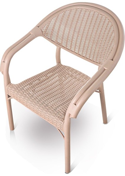 Rattan Masa Takımı 80X140 Camlı Masa 6 Kişilik Sandalye Seti Bahçe Balkon Teras Takımı