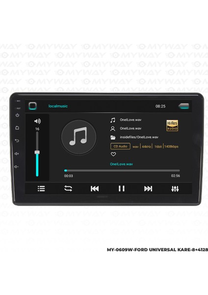 Ford Focus Android Carplay Multimedya Navigasyon Ekran Teyp 8GB+128GB