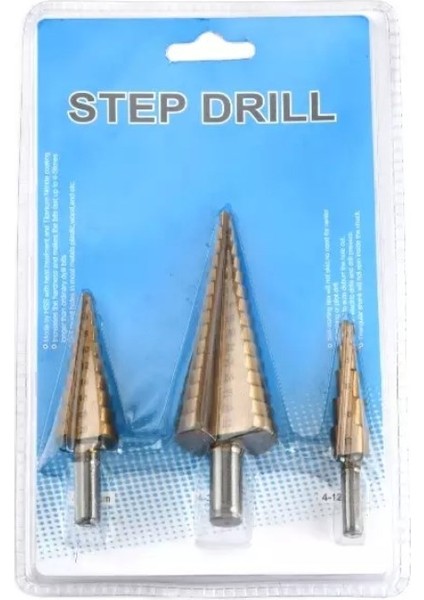 Kademeli Matkap Ucu Seti