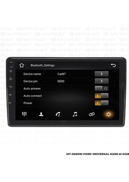 Ford Mondeo Android Carplay Multimedya Navigasyon Ekran Teyp 8GB+128GB modelleri