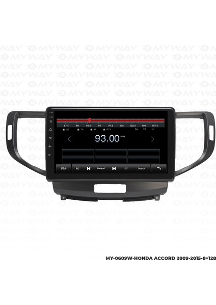 Honda Accord Android Carplay Multimedya Navigasyon Ekran Teyp 8GB+128GB modelleri