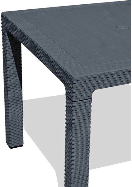 Rattan Masa Takımı 80x140 Camsız Masa 6 Kişilik Rattan Sandalye Seti Bahçe Balkon Teras Takımı fiyatları