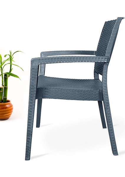Rattan Masa Takımı 80x140 Camsız Masa 6 Kişilik Rattan Sandalye Seti Bahçe Balkon Teras Takımı fırsatları