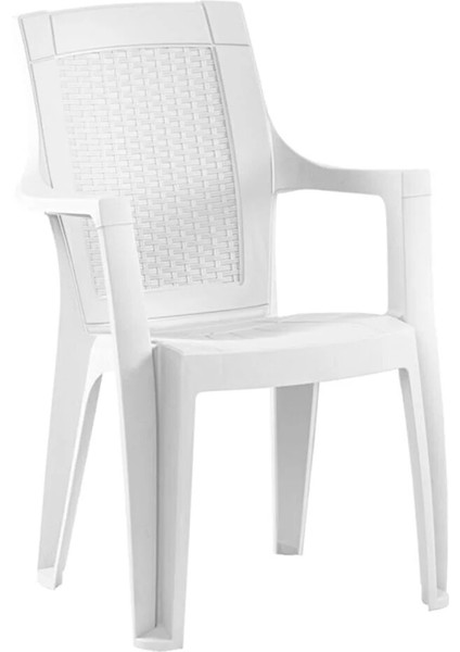 Plastik Sandalye Bahçe Balkon ve Teras Sandalyesi 4 Adet