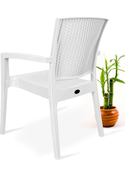 Rattan Masa Takımı 90x150 Camlı Masa 6 Kişilik Rattan Sandalye Seti Bahçe Balkon Teras Takımı