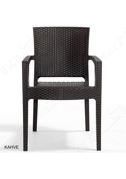 Rattan Masa Takımı 80X140 Camlı Masa 6 Kişilik Bambu Sandalye Seti Bahçe Balkon Teras Takımı