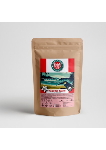 Mare Mosso Costa Rica Tarazzu Yöresel Çekirdek Filtre Kahve 250 Gr.