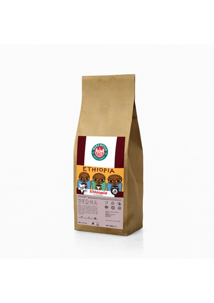 Mare Mosso Ethiopia Sidamo GR4 Yöresel Çekirdek Filtre Kahve 1 Kg.