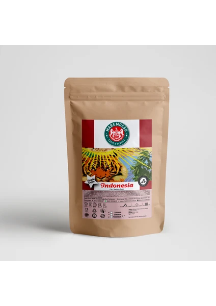 Mare Mosso Indonesia Sumatra Yöresel Çekirdek Filtre Kahve 250 Gr.