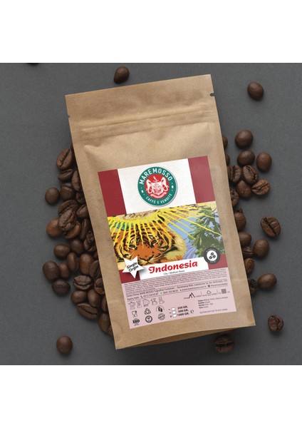 Mare Mosso Indonesia Sumatra Yöresel Çekirdek Filtre Kahve 250 Gr.