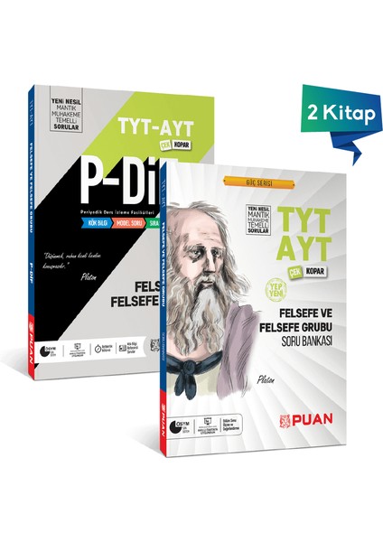 TYT AYT Felsefe ve Felsefe Grubu PDİF Konu Anlatım Fasikülü + TYT AYT Felsefe Soru Bankası (Ciltli)