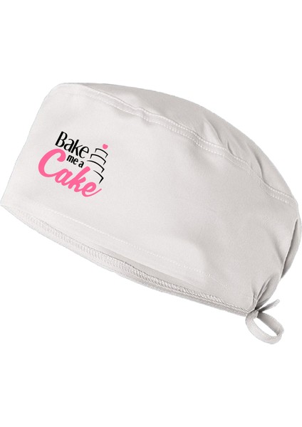 Bake A Cake Baskılı Aşcı Şef Bonesi Chef Bandanası