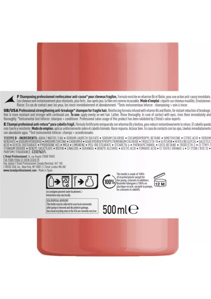 Loreal Professionnel Serie Expert Inforcer Şampuan 500 ml