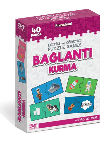 Toys Park Eğitici ve Öğretici Puzzle-Bağlantı Kurma-40 Parça