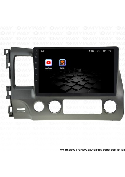 Hyunda Cıvıc Fd6 Android Carplay Multimedya Navigasyon Ekran Teyp 8GB+128GB modelleri