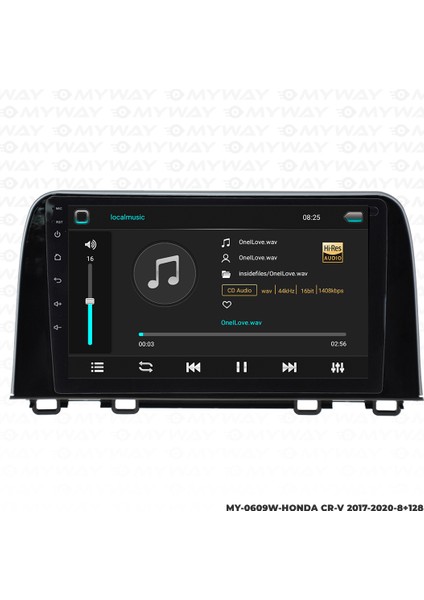 Honda Cr-V Android Carplay Multimedya Navigasyon Ekran Teyp 8GB+128GB modelleri