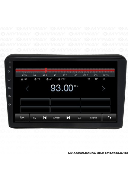 Honda Hr-V Android Carplay Multimedya Navigasyon Ekran Teyp 8GB+128GB