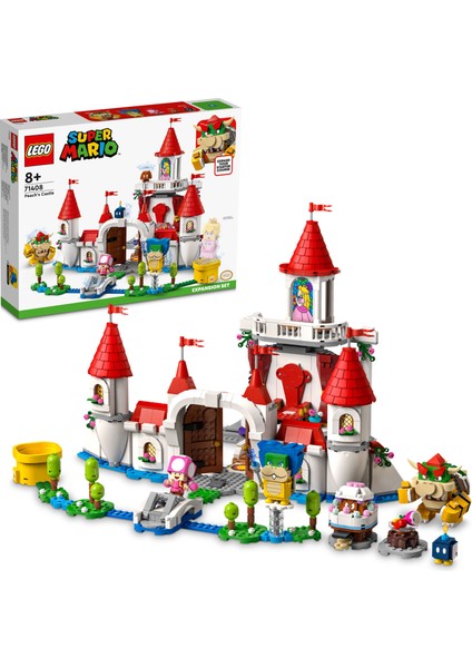 ® Super Mario™Peach's Castle Ek Macera Seti 71408 - 8 Yaş ve Üzeri Çocuklar için Koleksiyonluk Yaratıcı Oyuncak Yapım Seti (1216 Parça)