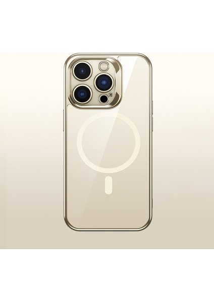 iPhone 14 Plus Için Magsafe Manyetik Telefon Kılıfı - Altın (Yurt Dışından)