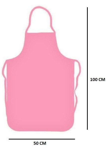 Pembe Askılı Mutfak Bulaşık Önlüğü Lamineli 50 X100 cm fiyatları