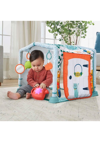 HJK45 Fisher-Price 3ü1 Arada Sevimli Kulübe Jimnastik Merkezi