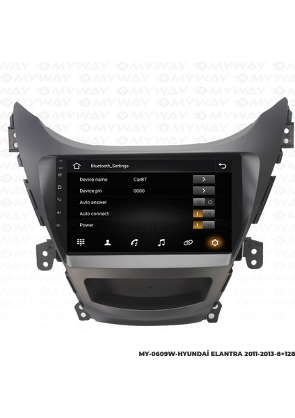 Hyundai Elantra Android Carplay Multimedya Navigasyon Ekran Teyp 8GB+128GB fiyatları