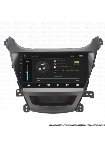 Hyundai Elantra Android Carplay Multimedya Navigasyon Ekran Teyp 8GB+128GB