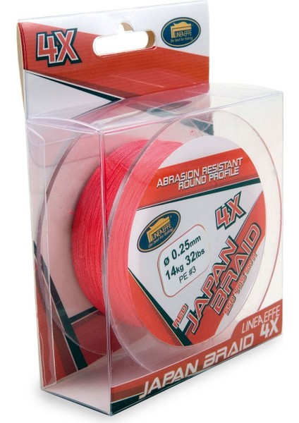 Japon Braid Red 500 mt 4 Örgü Ip