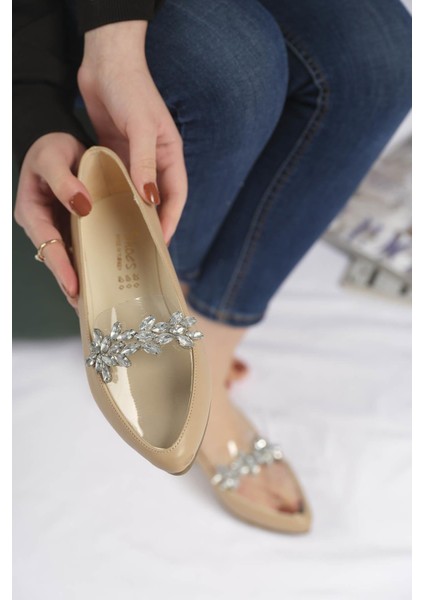 Marilu Taş Detaylı Şeffaf Kadın Babet modelleri