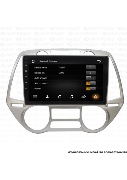 Hyundai I20 Android Carplay Multimedya Navigasyon Ekran Teyp 8GB+128GB fırsatları