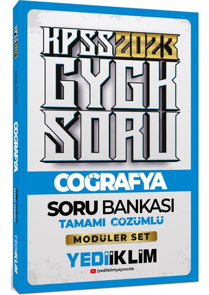 KPSS 2023 Genel Kültür Coğrafya Tamamı Çözümlü Soru Bankası