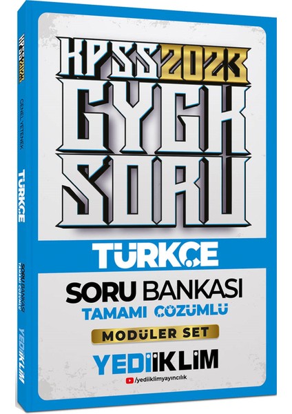KPSS 2023 Genel Yetenek Türkçe Tamamı Çözümlü Soru Bankası