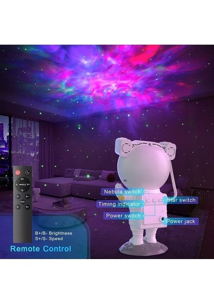 Astronot Projector Gece Lambası Nebula ve Samanyolu Projeksiyon Gece Lambası fiyatları