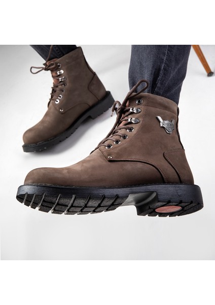 Glaz Deri Erkek Bağcıklı Postal Bot, Harley Bot indirimleri