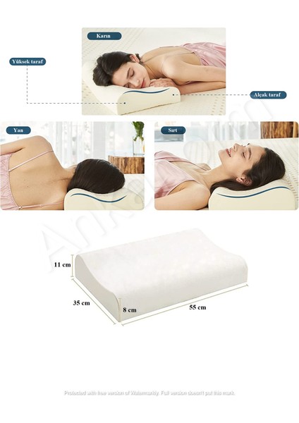 Ankanorm Visko Boyun Yastığı Visco Ortopedik Boyun Yastığı Boyun Düzleşmesi Için Özel Yastık modelleri