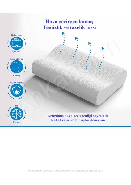Ankanorm Visko Boyun Yastığı Visco Ortopedik Boyun Yastığı Boyun Düzleşmesi Için Özel Yastık fırsatları