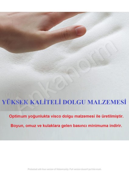 Ankanorm Visko Boyun Yastığı Visco Ortopedik Boyun Yastığı Boyun Düzleşmesi Için Özel Yastık indirimleri