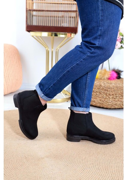 1380 Bayan Chelsea Postal Bot - NKT01380-SIYAH Nubuk-38