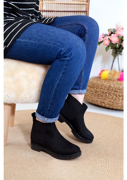 1380 Bayan Chelsea Postal Bot - NKT01380-SIYAH Nubuk-38 fırsatları