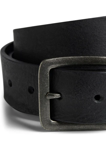 Jack & Jones Jacvıctor Leather Belt Noos BLACK12152757-BLA