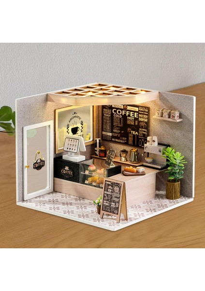 Dollhouse Dıy Kiti Küçük Ev Bina Kiti ile Mobilya ile Arkadaş(Yurt Dışından)