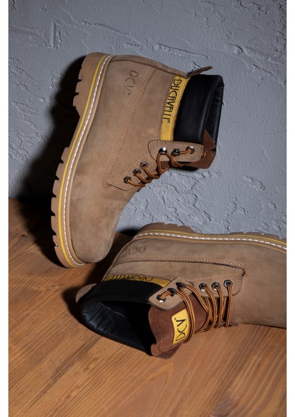 Desert Deri Nubuk Bağcıklı Erkek Bot