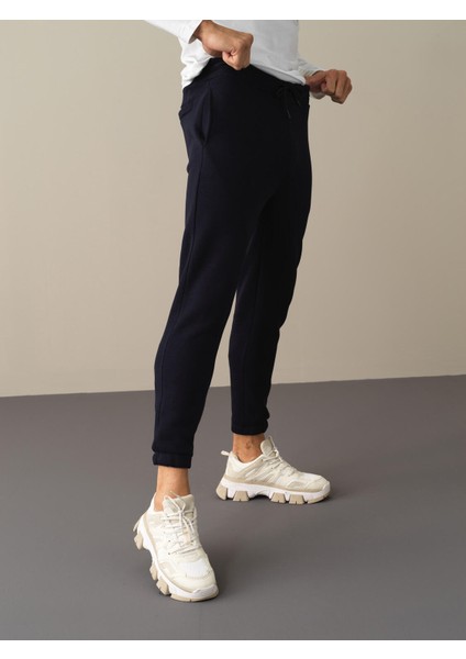 Erkek Lacivert Basic Sweat Pantolon modelleri