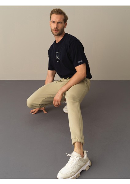 Erkek Yeşil Basic Sweat Pantolon