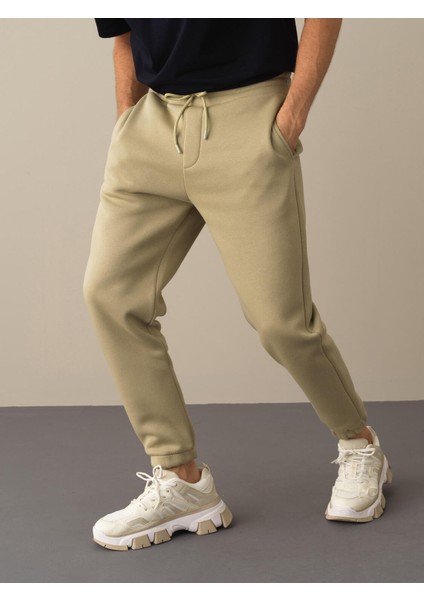 Erkek Yeşil Basic Sweat Pantolon modelleri