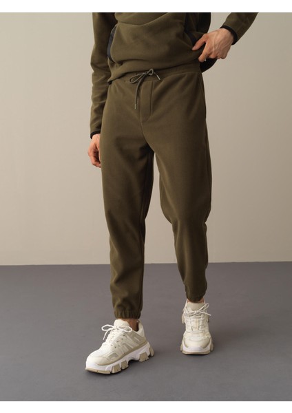 Erkek Haki Regular Fit Polar Sweat Pantolon fiyatları